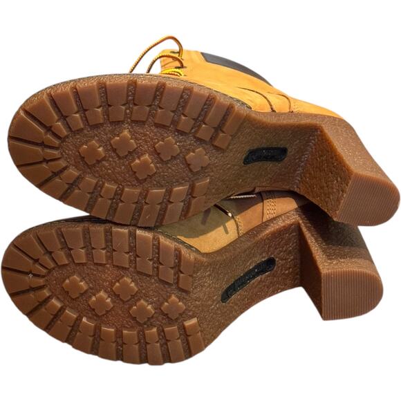 Timberland Allington Mid Lace-Up Boot wheat winter fall style  3.5" heel size 9 - Picture 12 of 16